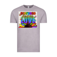 Vintage Zinc Everyone Deserves Love Pride LGBTQ+ Tumbler Vintage Tee - BundleAndBundleShop