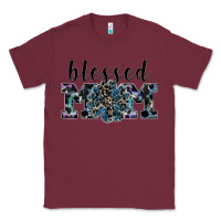 Burgundy blessed mom Classic Tee - SublimationCraftShop
