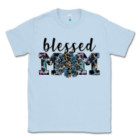 Dusty Blue blessed mom Classic Tee - SublimationCraftShop