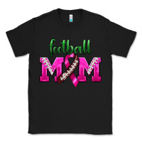 Black Football Mom Breast Cancer Classic Tee - BundleAndBundleShop