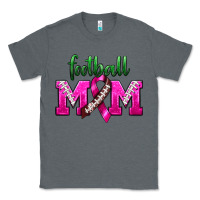 Charcoal Heather Football Mom Breast Cancer Classic Tee - BundleAndBundleShop