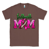 Chestnut Football Mom Breast Cancer Classic Tee - BundleAndBundleShop
