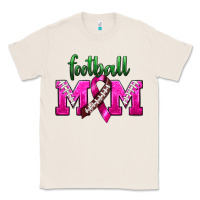 Natural Football Mom Breast Cancer Classic Tee - BundleAndBundleShop