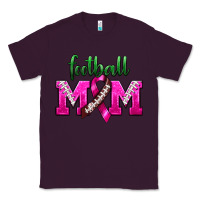 Plum Football Mom Breast Cancer Classic Tee - BundleAndBundleShop