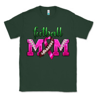 Sports Green Football Mom Breast Cancer Classic Tee - BundleAndBundleShop