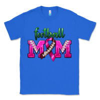 True Royal Football Mom Breast Cancer Classic Tee - BundleAndBundleShop