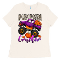 Bone pumpkin crusher monster truck Ladies Tee - Jasminsmagicworld