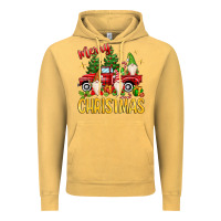 Vintage Mustard merry christmas gnomes truck Vintage Hoodie - MaliasSmallBusiness