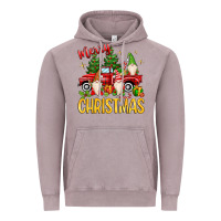 Vintage Zinc merry christmas gnomes truck Vintage Hoodie - MaliasSmallBusiness
