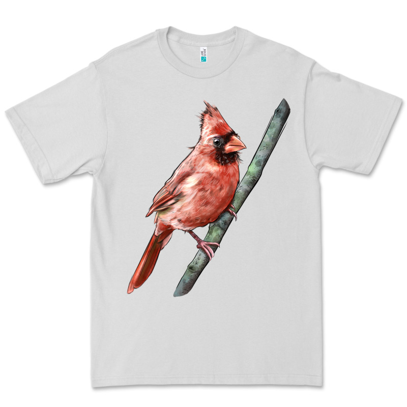 Northern Cardinal Bird Premium Tee by LillyAllenDesigns | Teevron