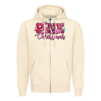 Sandshell pink christmas Zipper Hoodie - CowGirlArtShop