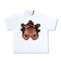 White Afro Bantu Knots Hairstyles Messy Bun With Clasp Bbs  2 Urban Heavy Tee - BundleAndBundleShop