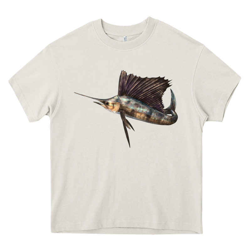 Atlantic Sailfish Illustrations Heavy Core Tee by LillyAllenDesigns | Teevron