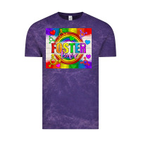 Cloud Purple Foster Love LGBTQ+ Tumbler Vintage Tee - BundleAndBundleShop