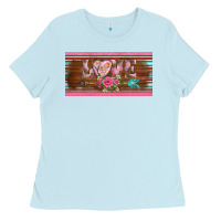 Baby Blue western nurse love  caduceus and arrow license plate template Ladies Tee - BarkalooDesign