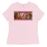 Bubblegum Pink western nurse love  caduceus and arrow license plate template Ladies Tee - BarkalooDesign