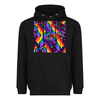 Black lgbt flag seamless pattern Heavyweight Hoodie - FaDigitalArtStudio