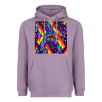 Lavender lgbt flag seamless pattern Heavyweight Hoodie - FaDigitalArtStudio