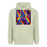 Matcha lgbt flag seamless pattern Heavyweight Hoodie - FaDigitalArtStudio