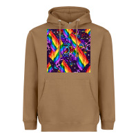 Toasted Coconut lgbt flag seamless pattern Heavyweight Hoodie - FaDigitalArtStudio