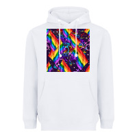 White lgbt flag seamless pattern Heavyweight Hoodie - FaDigitalArtStudio