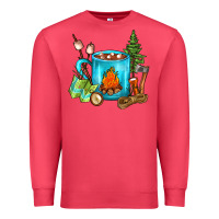 Cardinal Camping Coffee Premium Sweatshirt - FaDigitalArtStudio