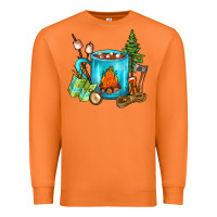 Carrot Camping Coffee Premium Sweatshirt - FaDigitalArtStudio