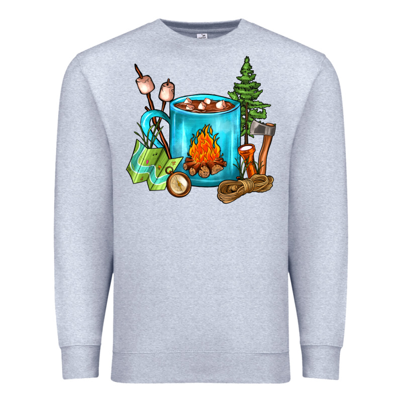 Camping Coffee Premium Sweatshirt by FaDigitalArtStudio | Teevron