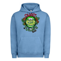 Pigment Pebble Blue summer time Urban Hoodie - CowhideDigitalArt