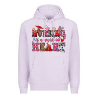 Lilac nursing is a work of heart Premium Hoodie - OliviaCreatesArt