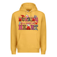 Mustard nursing is a work of heart Premium Hoodie - OliviaCreatesArt