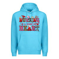 Nursing Is A Work Of Heart Premium Hoodie | Teevron