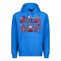 True Royal nursing is a work of heart Premium Hoodie - OliviaCreatesArt