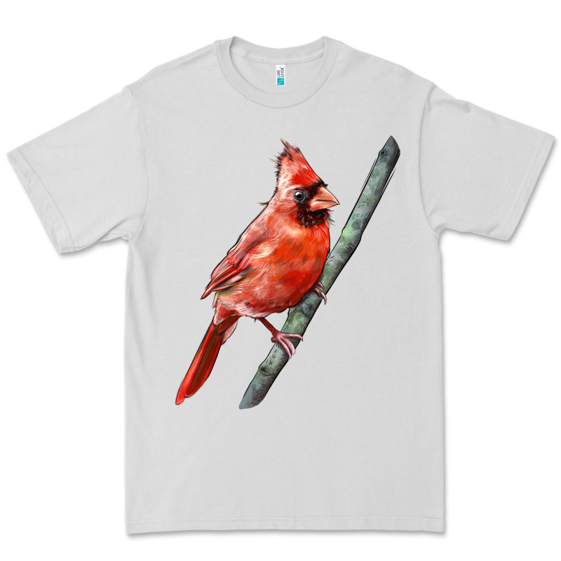 Northern Cardinal Bird Premium Tee by LillyAllenDesigns | Teevron