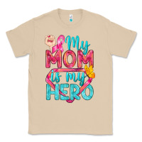 Mushroom My Mom Is My Hero Breast Cancer Classic Tee - BundleAndBundleShop
