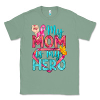 Sage My Mom Is My Hero Breast Cancer Classic Tee - BundleAndBundleShop