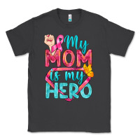 Smoke My Mom Is My Hero Breast Cancer Classic Tee - BundleAndBundleShop