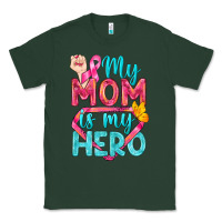 Sports Green My Mom Is My Hero Breast Cancer Classic Tee - BundleAndBundleShop
