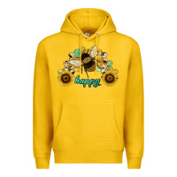 Lemon bee happy honey comb Premium Hoodie - JahusDesignShop
