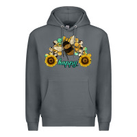 Rock bee happy honey comb Premium Hoodie - JahusDesignShop