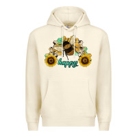 Sandshell bee happy honey comb Premium Hoodie - JahusDesignShop