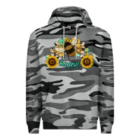 Slate Camo bee happy honey comb Premium Hoodie - JahusDesignShop