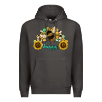 Smoke bee happy honey comb Premium Hoodie - JahusDesignShop