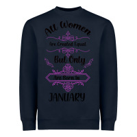 Navy all women are created equal but only the smartest are born in january Heavyweight Sweatshirt - Bettercallsaul