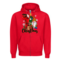 Red my first christmas gnome Zipper Hoodie - CowGirlArtShop