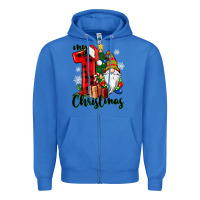 True Royal my first christmas gnome Zipper Hoodie - CowGirlArtShop