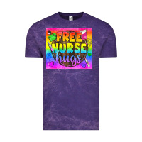Cloud Purple Free Nurse Hugs LGBTQ+ Tumbler Vintage Tee - BundleAndBundleShop