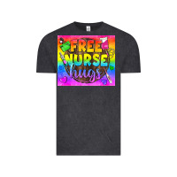 Free Nurse Hugs Lgbtq+ Tumbler Vintage Tee | Teevron