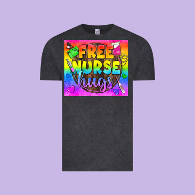Free Nurse Hugs Lgbtq+ Tumbler Vintage Tee Designed By Bundleandbundleshop