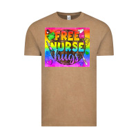 Vintage Coffee Free Nurse Hugs LGBTQ+ Tumbler Vintage Tee - BundleAndBundleShop